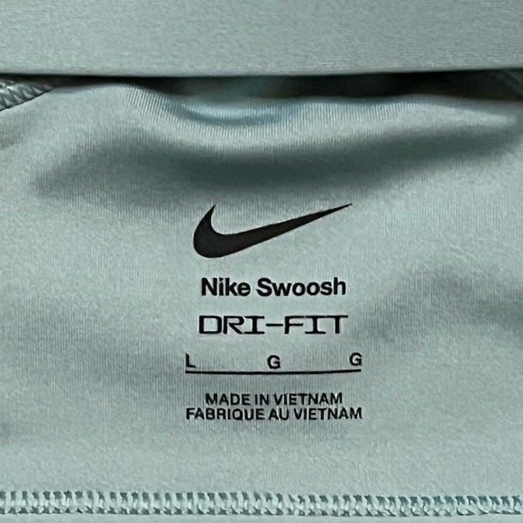 Nike Swoosh Women’s Large Medium Support Padded Racerback Sports Bra In Cannon - Picture 4 of 8